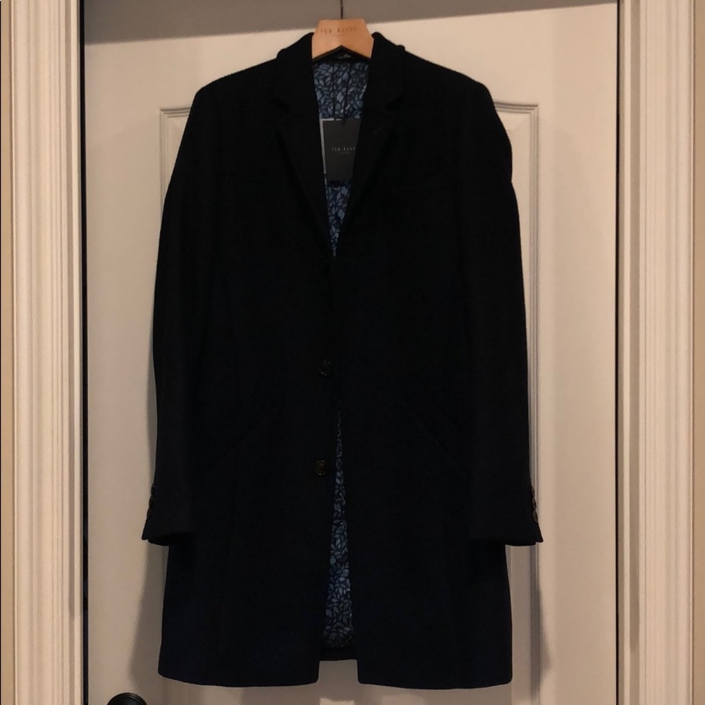Ted Backer London Dark Navy long jacket